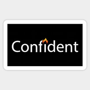 Confident being confident artsy Sticker